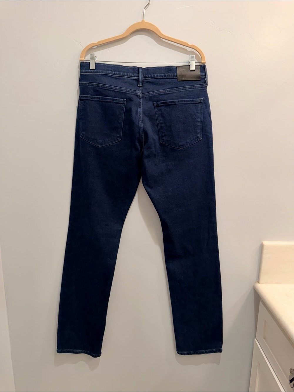 PAIGE Transcend Normandie Straight Leg Jean Dark Indigo Men’s Sz 32 x 34 Tall - Picture 7 of 9